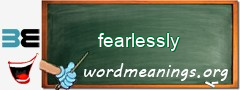 WordMeaning blackboard for fearlessly